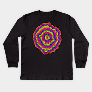 Rainbow Rings Kids Long Sleeve T-Shirt